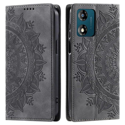For Motorola Moto E13 4G Case PU Leather Magnetic Imprinted Stand Phone Protector