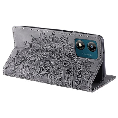 For Motorola Moto E13 4G Case PU Leather Magnetic Imprinted Stand Phone Protector