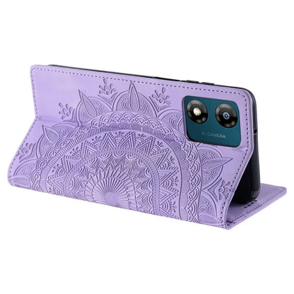 For Motorola Moto E13 4G Case PU Leather Magnetic Imprinted Stand Phone Protector