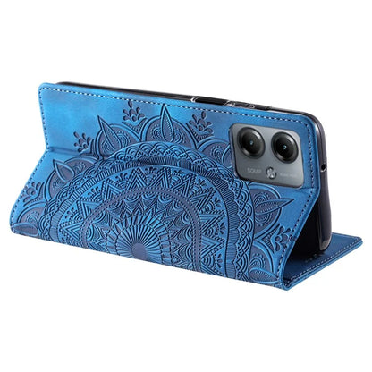 Stand Phone Cover for Motorola Moto G14 4G Case PU Leather Magnetic Imprinted Protector