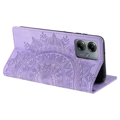 Stand Phone Cover for Motorola Moto G14 4G Case PU Leather Magnetic Imprinted Protector