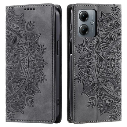 Stand Phone Cover for Motorola Moto G14 4G Case PU Leather Magnetic Imprinted Protector