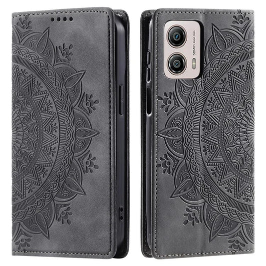 For Motorola Moto G53 5G Case PU Leather Magnetic Scratch-resistant Stand Phone Cover
