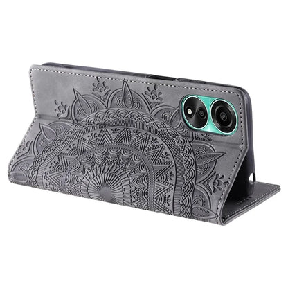 For Oppo A78 4G Case Magnetic Auto Closing Imprint Stand Phone Cover