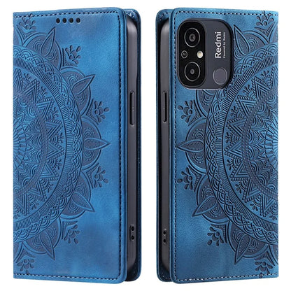For Xiaomi Redmi 12C 4G /  11A 4G Case Magnetic Closing Imprinted Leather Phone Protector