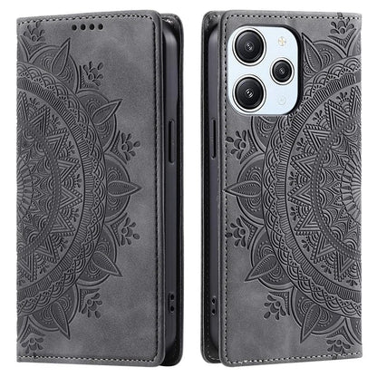 For Xiaomi Redmi 12 5G (Global) / Redmi 12 4G / Poco M6 Pro 5G Case Magnetic Closing Leather Cell Phone Cover