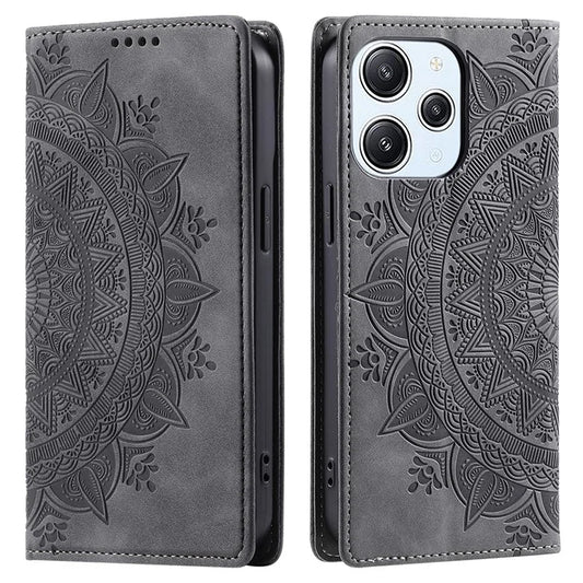For Xiaomi Redmi 12 5G (Global) / Redmi 12 4G / Poco M6 Pro 5G Case Magnetic Closing Leather Cell Phone Cover