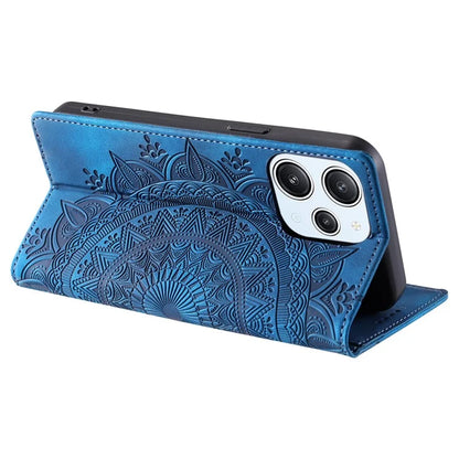 For Xiaomi Redmi 12 5G (Global) / Redmi 12 4G / Poco M6 Pro 5G Case Magnetic Closing Leather Cell Phone Cover