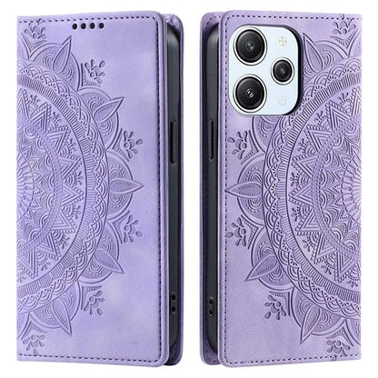 For Xiaomi Redmi 12 5G (Global) / Redmi 12 4G / Poco M6 Pro 5G Case Magnetic Closing Leather Cell Phone Cover