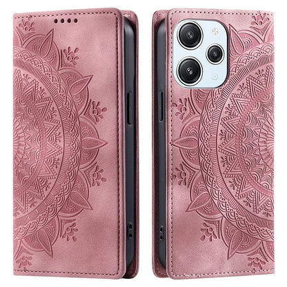 For Xiaomi Redmi 12 5G (Global) / Redmi 12 4G / Poco M6 Pro 5G Case Magnetic Closing Leather Cell Phone Cover