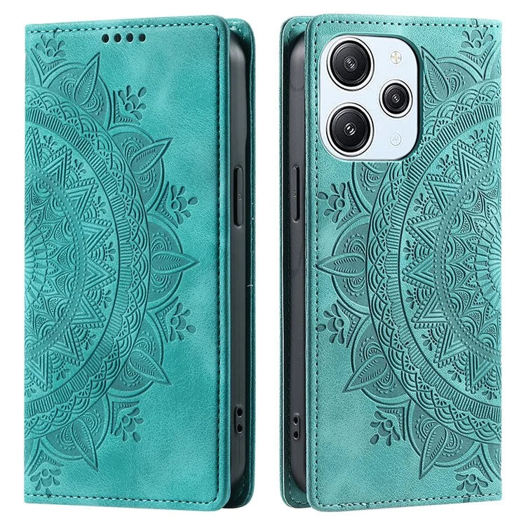 For Xiaomi Redmi 12 5G (Global) / Redmi 12 4G / Poco M6 Pro 5G Case Magnetic Closing Leather Cell Phone Cover