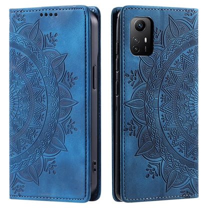 For Xiaomi Redmi Note 12S 4G Phone Case Imprinted Magnetic Auto Closing Leather Cover with Wallet