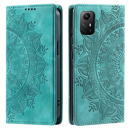 For Xiaomi Redmi Note 12S 4G Phone Case Imprinted Magnetic Auto Closing Leather Cover with Wallet