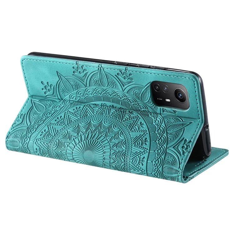 For Xiaomi Redmi Note 12S 4G Phone Case Imprinted Magnetic Auto Closing Leather Cover with Wallet
