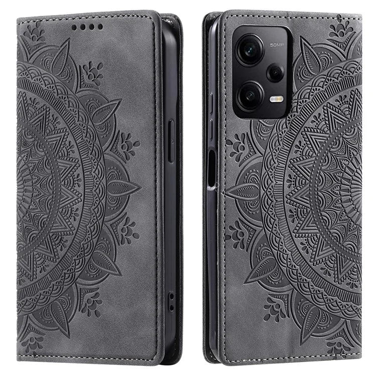 For Xiaomi Redmi Note 12 Pro 5G /  Poco X5 Pro 5G / Redmi Note 12 Pro Speed 5G Case PU Leather Imprinted Wallet Stand Phone Cover