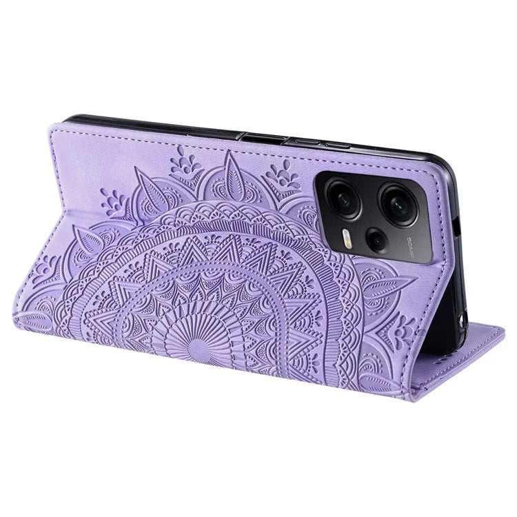 For Xiaomi Redmi Note 12 Pro 5G /  Poco X5 Pro 5G / Redmi Note 12 Pro Speed 5G Case PU Leather Imprinted Wallet Stand Phone Cover
