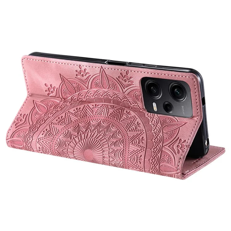 For Xiaomi Redmi Note 12 Pro 5G /  Poco X5 Pro 5G / Redmi Note 12 Pro Speed 5G Case PU Leather Imprinted Wallet Stand Phone Cover