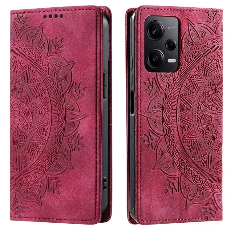 For Xiaomi Redmi Note 12 Pro 5G /  Poco X5 Pro 5G / Redmi Note 12 Pro Speed 5G Case PU Leather Imprinted Wallet Stand Phone Cover