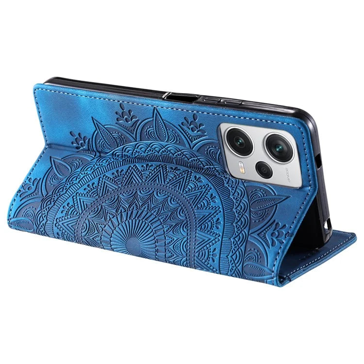 For Xiaomi Redmi Note 12 Pro+ 5G Case Imprinted Mandala Flower Scratch-resistant Phone Protector