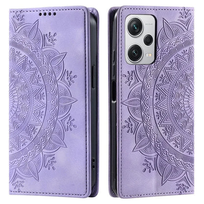 For Xiaomi Redmi Note 12 Pro+ 5G Case Imprinted Mandala Flower Scratch-resistant Phone Protector