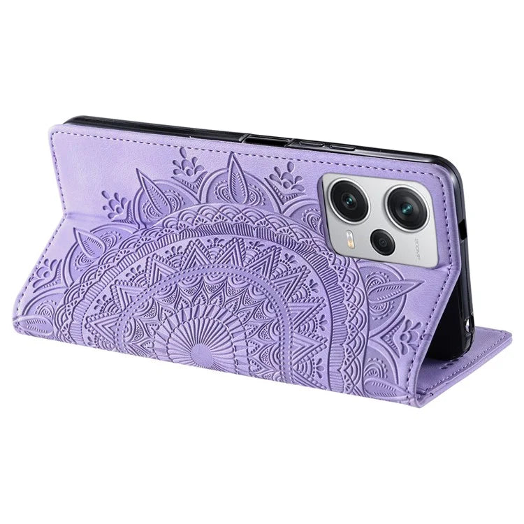 For Xiaomi Redmi Note 12 Pro+ 5G Case Imprinted Mandala Flower Scratch-resistant Phone Protector