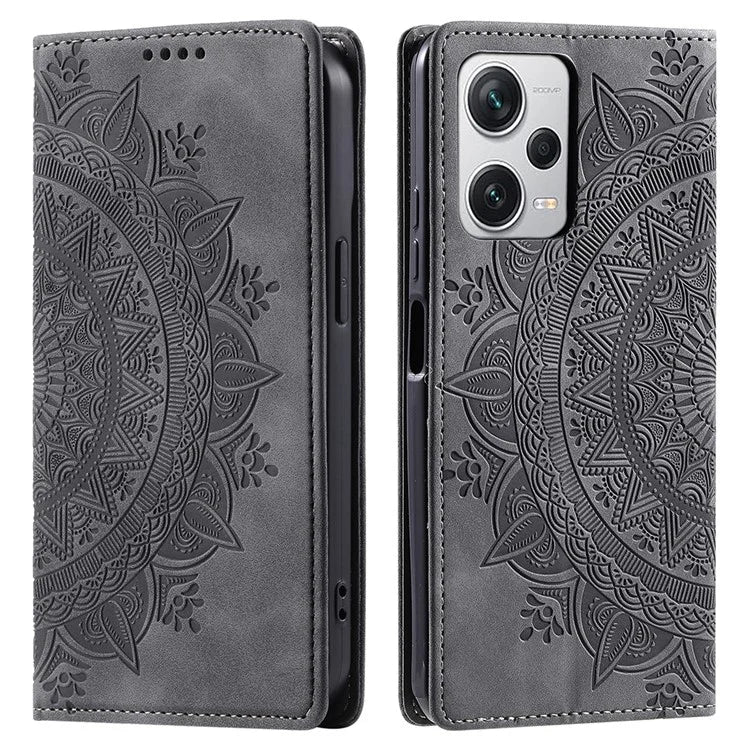 For Xiaomi Redmi Note 12 Pro+ 5G Case Imprinted Mandala Flower Scratch-resistant Phone Protector