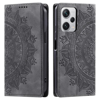 For Xiaomi Redmi Note 12 Pro+ 5G Case Imprinted Mandala Flower Scratch-resistant Phone Protector