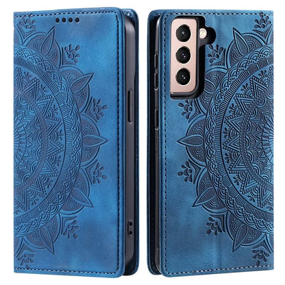 For Samsung Galaxy S21 FE 5G Case PU Leather Imprinted Wallet Stand Phone Cover