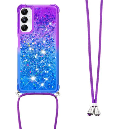 YB Quicksand Series-6 for Samsung Galaxy A05s 4G Case Liquid Gradient Phone Cover with Lanyard