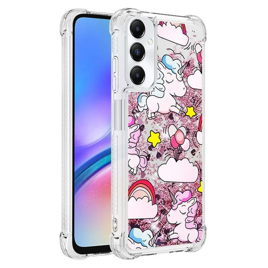 YB Quicksand Series-2 for Samsung Galaxy A05s 4G Case Glitter Bling Flowing Pattern Phone Cover