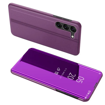 For Samsung Galaxy S24+ Case View Window Leather Stand Phone Cover