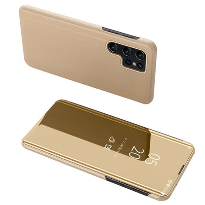 For Samsung Galaxy S24 Ultra Case Scratch-resistant View Window PU Leather Mobile Phone Cover