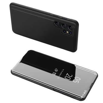 For Samsung Galaxy S24 Ultra Case Scratch-resistant View Window PU Leather Mobile Phone Cover