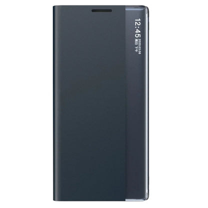 For Samsung Galaxy S24 Case View Window Scratch-resistant PU Leather Flip Stand Phone Protector