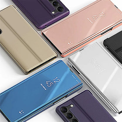 For Samsung Galaxy S24 Case View Window Anti-fall PU Leather Stand Phone Protector