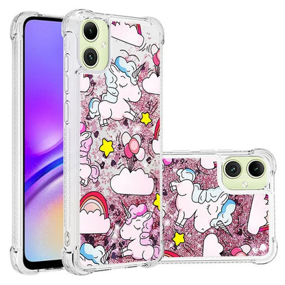 YB Quicksand Series-2 for Samsung Galaxy A05 4G Case Glitter Floating Liquid TPU Protective Mobile Phone Cover