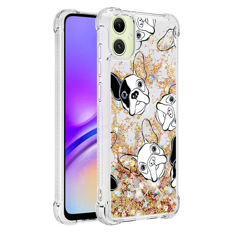 YB Quicksand Series-2 for Samsung Galaxy A05 4G Case Glitter Floating Liquid TPU Protective Mobile Phone Cover