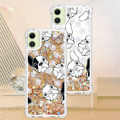 YB Quicksand Series-2 for Samsung Galaxy A05 4G Case Glitter Floating Liquid TPU Protective Mobile Phone Cover