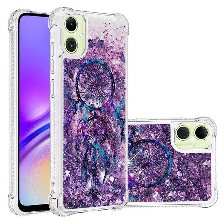 YB Quicksand Series-2 for Samsung Galaxy A05 4G Case Glitter Floating Liquid TPU Protective Mobile Phone Cover