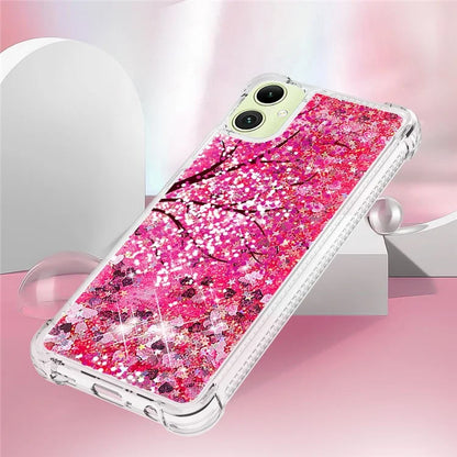 YB Quicksand Series-2 for Samsung Galaxy A05 4G Case Glitter Floating Liquid TPU Protective Mobile Phone Cover