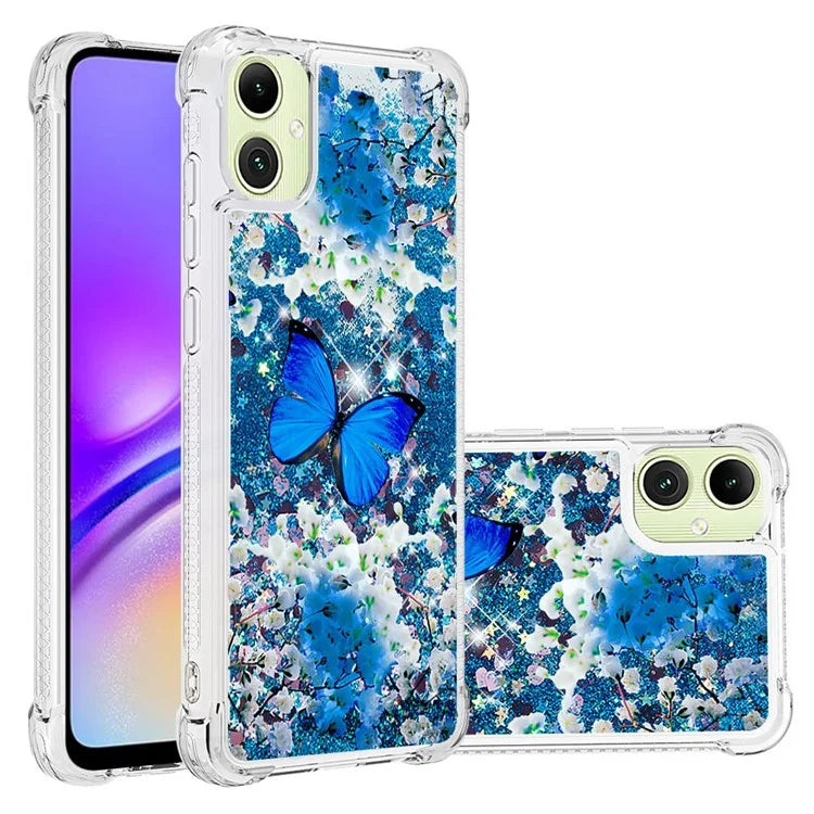 YB Quicksand Series-2 for Samsung Galaxy A05 4G Case Glitter Floating Liquid TPU Protective Mobile Phone Cover