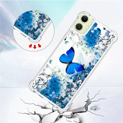 YB Quicksand Series-2 for Samsung Galaxy A05 4G Case Glitter Floating Liquid TPU Protective Mobile Phone Cover