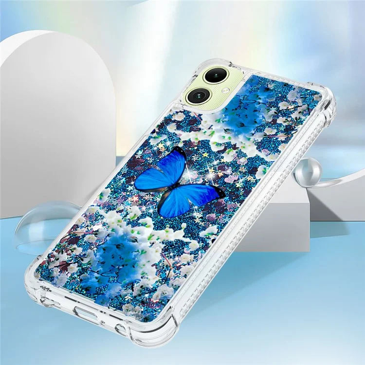 YB Quicksand Series-2 for Samsung Galaxy A05 4G Case Glitter Floating Liquid TPU Protective Mobile Phone Cover