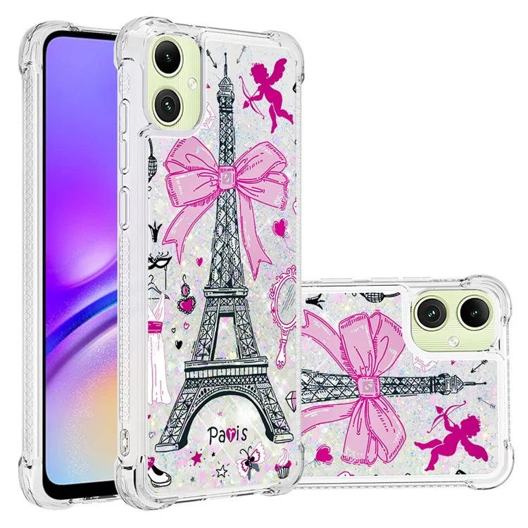 YB Quicksand Series-2 for Samsung Galaxy A05 4G Case Glitter Floating Liquid TPU Protective Mobile Phone Cover
