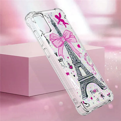 YB Quicksand Series-2 for Samsung Galaxy A05 4G Case Glitter Floating Liquid TPU Protective Mobile Phone Cover