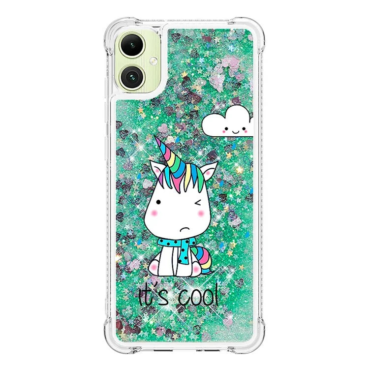 YB Quicksand Series-2 for Samsung Galaxy A05 4G Case Glitter Floating Liquid TPU Protective Mobile Phone Cover