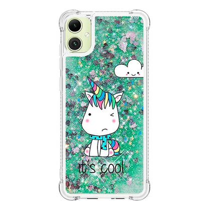YB Quicksand Series-2 for Samsung Galaxy A05 4G Case Glitter Floating Liquid TPU Protective Mobile Phone Cover