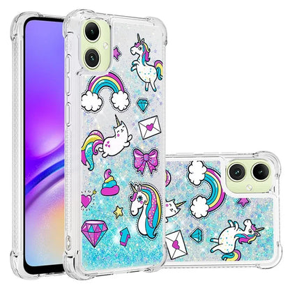 YB Quicksand Series-2 for Samsung Galaxy A05 4G Case Glitter Floating Liquid TPU Protective Mobile Phone Cover