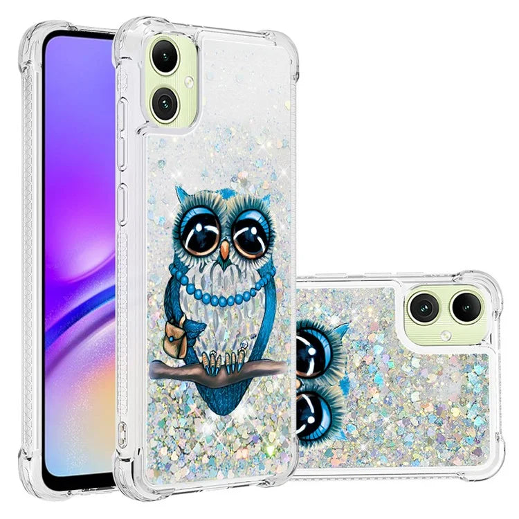 YB Quicksand Series-2 for Samsung Galaxy A05 4G Case Glitter Floating Liquid TPU Protective Mobile Phone Cover