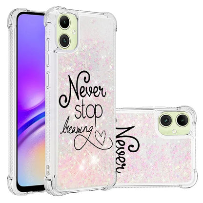 YB Quicksand Series-2 for Samsung Galaxy A05 4G Case Glitter Floating Liquid TPU Protective Mobile Phone Cover